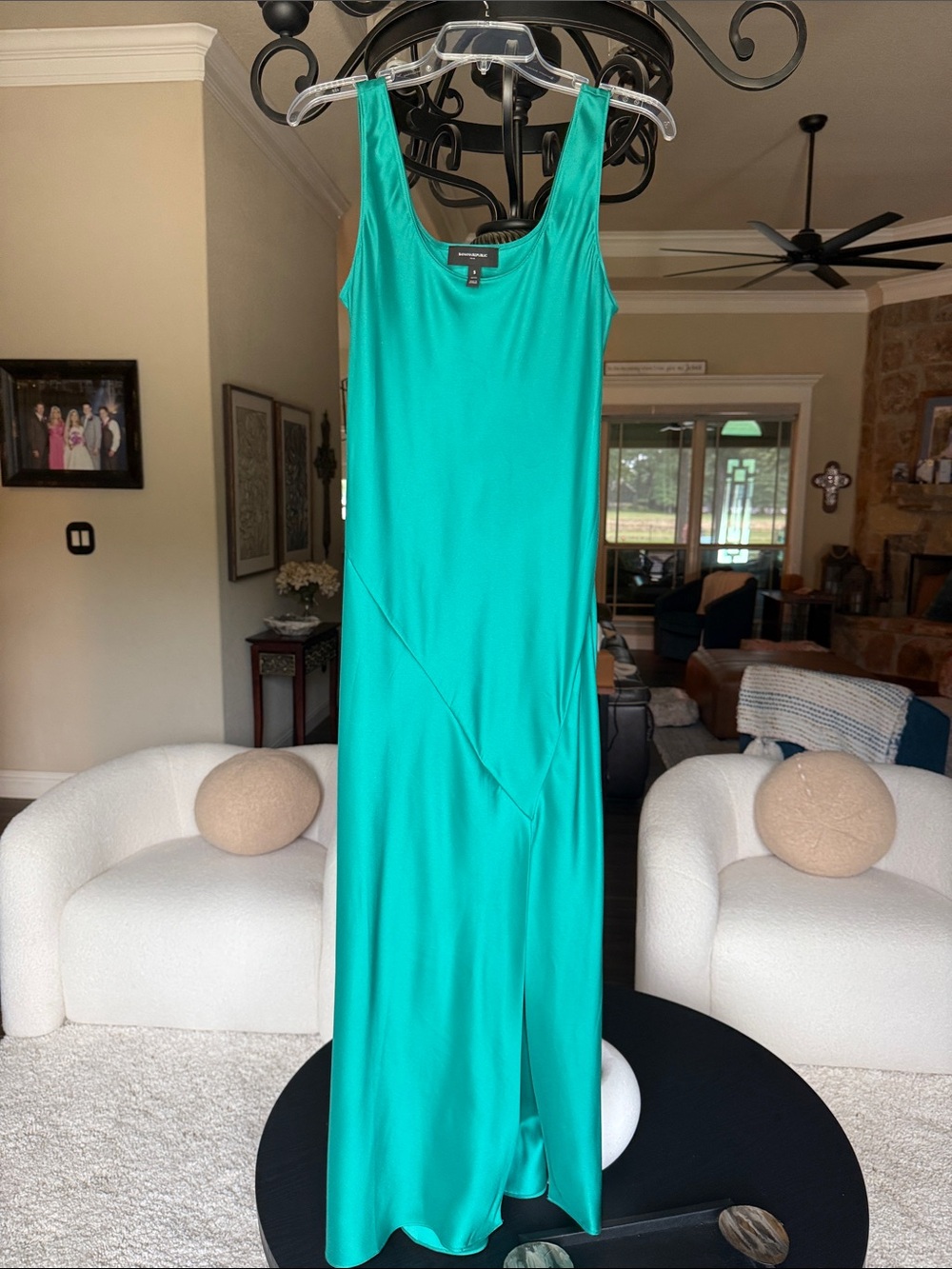 Banana Republic Teal Sleeveless Maxi Dress small petite